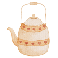 Teapot Watercolor Illustration png