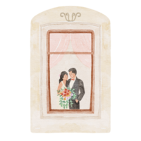 bride groom watercolor png