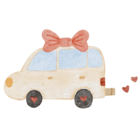 illustration aquarelle de voiture png