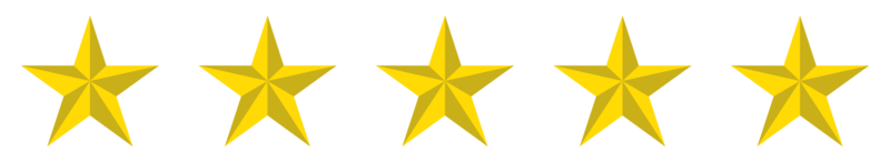 Visual 3D dos cinco, signo de 5 estrelas. símbolo de ícone de classificação por estrelas para pictograma, aplicativos, site ou elemento de design gráfico. ilustração da classificação 5 estrelas. formato png