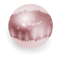 Christmas Ball with Xmas Print and Patterns. png