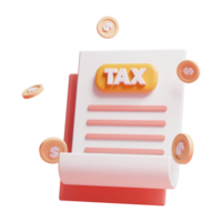 página de destino do site de gerenciamento de relatórios de pagamento de impostos on-line ou página de destino de gerenciamento de impostos on-line 3d