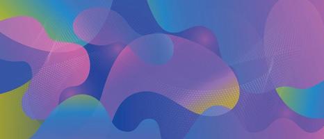 Color gradient background design. Abstract geometric background with liquid shapes. Cool background design for posters banner illustration vector