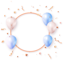 Colorful Balloons Birthday Decoration png