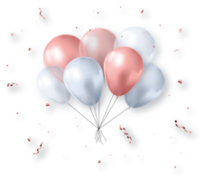 Colorful Balloons Birthday Decoration png