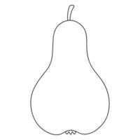 Pear. Delicious fruit. Sketch. Sweet pulp. Seasonal product. Juicy fruit from a pear tree vector