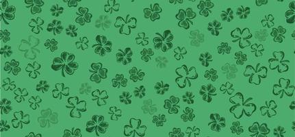 Clover set. Patrick's day. Hand drawn illustration. vector