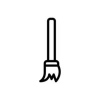 Broom line icon illustration. icon illustration related to fall. Simple vector design editable