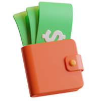 Wallet 3d Illustration png