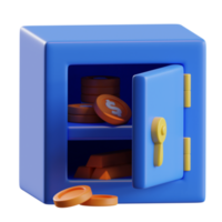 Deposit Box 3d Illustration png