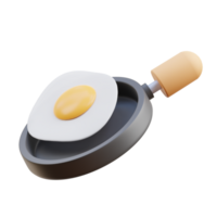 cocinar huevos ilustración 3d png