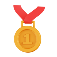 medaille 3d illustratie png