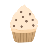 handgezeichneter Cupcake für dekorative Zwecke png