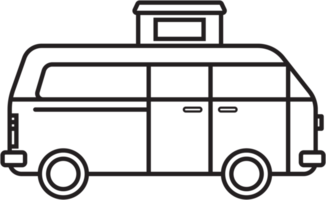 camping car outline drawing png