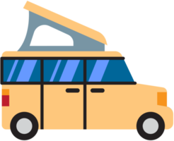 dessin de contour de camping-car png