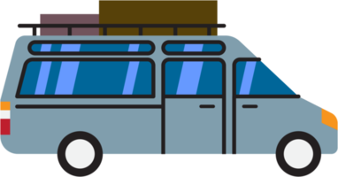 dessin de contour de camping-car png