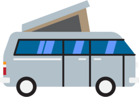 dessin de contour de camping-car png