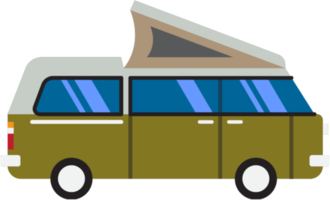 dessin de contour de camping-car png