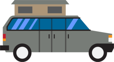 dessin de contour de camping-car png