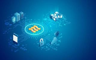 libra system isometric vector