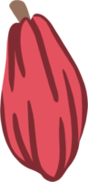 Kakaofrucht-Doodle-Zeichnung png