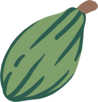 dessin de doodle de fruits de cacao png