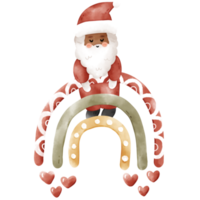 boho arcoiris navidad png