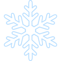 Blue snowflake illustration png