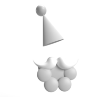 blanc chapeaux moustache symbole décoration ornement joyeux noël bonne année père noël vacances décembre hiver saison célébration festival fête évènement rouge arrière-plan x-mas temps calendrier png