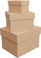 craft box 3d , cardboard boxes 3d png