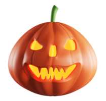 scary Pumpkin 3d illustration png