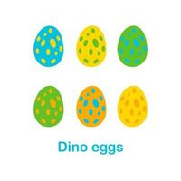 Set of eggs. Flat style vector illustration