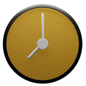 3d orologio icona giallo colore, adatto per essere Usato come un addizionale elemento nel il tuo design png