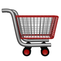 3d shopping carrello icone , Perfetto per uso come un addizionale elemento nel il tuo disegni png