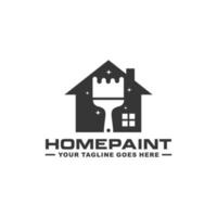 vector de diseño de logotipo de pintura casera