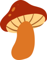 ilustração de cogumelo fofo para elemento de design png