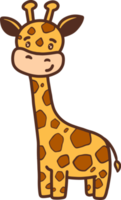 Cute giraffe Illustration for design element png