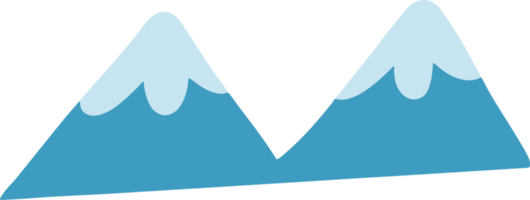 ilustração de montanha fofa para elemento de design png
