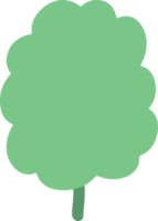 illustration d'arbre vert mignon pour élément de conception pour thème naturel png