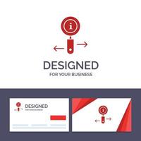 Creative Business Card and Logo template Info Information Zoom Search Vector Illustration