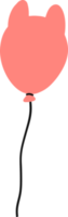 Cute balloon Illustration for design element png