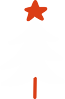 söt jul träd illustration för design element. jul och vinter- ornament png