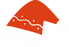 nette weihnachtshutillustration für gestaltungselement. Weihnachts- und Winterschmuck png