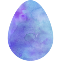 Watercolor Easter egg. Oval shape, background, texture. Transparent PNG Clipart