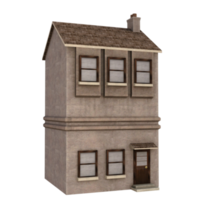 representación 3d del edificio antiguo png