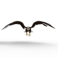 Águila voladora animal renderizado 3d png