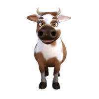 vache mignonne rendu 3d png