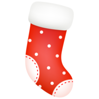 Weihnachtssocken isoliert auf weißem Hintergrund. satz socken für weihnachtsgeschenke und ein frohes neues jahr. png