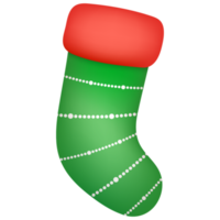 Christmas socks isolated on white background. Set of socks for Christmas gifts and happy new year. png