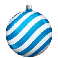 Blue christmas balls decoration isolated on white background. png